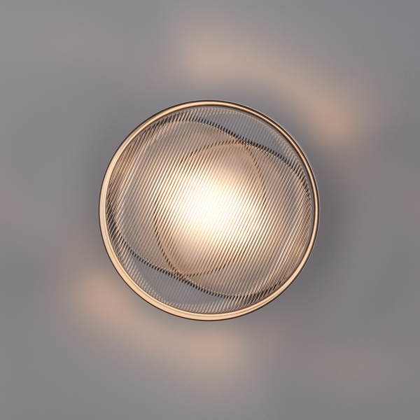 Kinkiet LED CARMELLO - okrągły transparentny czarny 13,5 cm