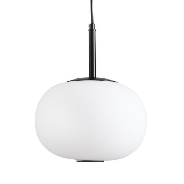 Lampa wisząca PIERROT LED biało czarna 23 cm