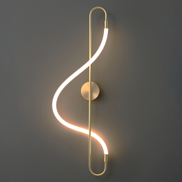 Kinkiet ESSA złoty klucz wiolinowy 90 cm Step into Design