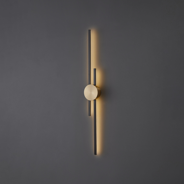 kinkiet czarny CENTRO 92 cm