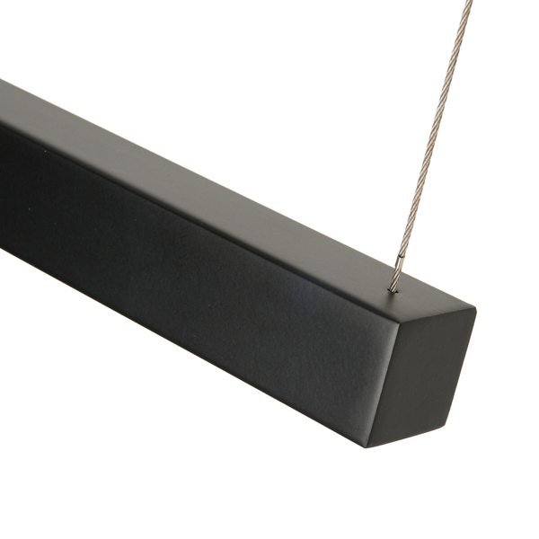 Lampa wisząca BEAM-120 ledowa czarna listwa 120 cm