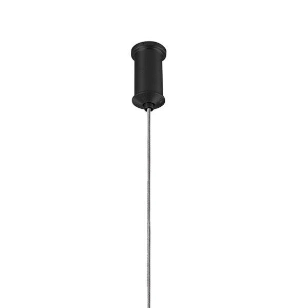 Lampa wisząca czarna listwa białe kule 100 cm MINI MOON
