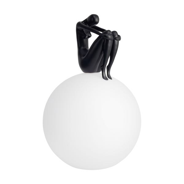 Lampa stołowa WOMAN-2 czarna 35 cm 