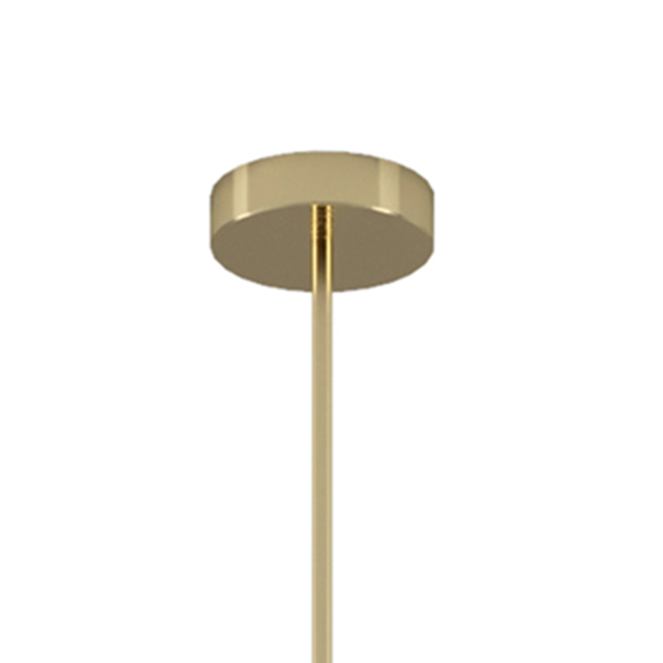 Lampa wisząca Milky Drop - złota listwa z białymi szklanymi kloszami 120 cm