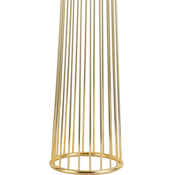 Lampa podłogowa FILO-2 - elegancka czarno-złota do salonu