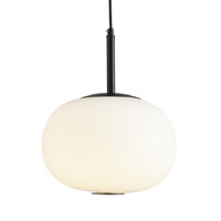 Lampa wisząca PIERROT LED biało czarna 23 cm