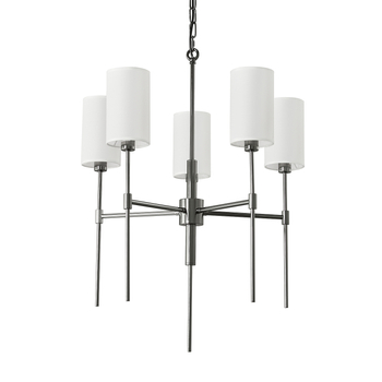 Lampa wisząca DARLING czarny klasyczny żyrandol z abażurem 60 cm