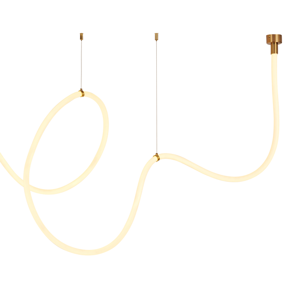 Lampa wisząca wąż ledowy złoto biała 500 cm SNAKE