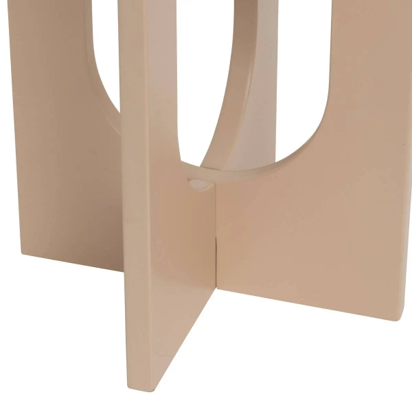 Stolik kawowy Bloom - kremowy beżowy wys. 50,5 cm