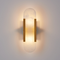 Lampa ścienna MARBLE LONG złoty 35 cm