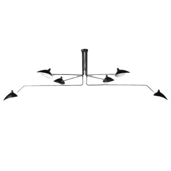 Lampa wisząca CRANE-6P czarny pająk 280 cm Step into Design