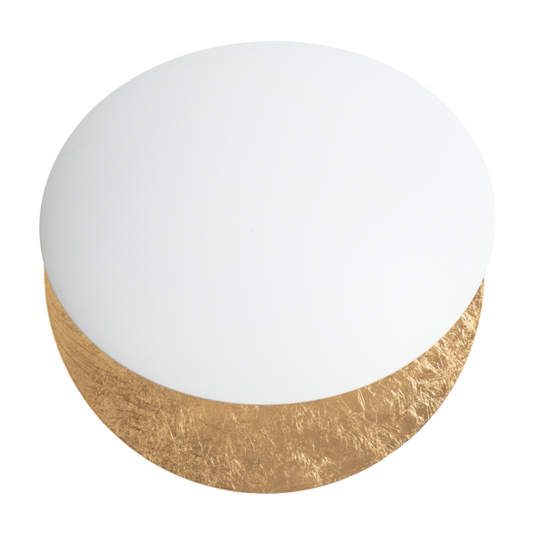 Kinkiet LED ECLIPSE okrągły 25 cm - biało-złoty