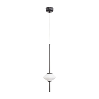 Lampa wisząca LED RULLO 60 cm - nowoczesna czarna designerska