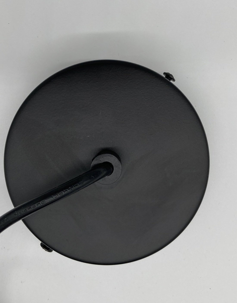 Nowoczesna lampa wisząca PILLS S - czarna z płaskim kloszem 23 cm