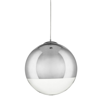 Lampa wisząca FLASH L chrom szklana kula 40 cm Step into Design