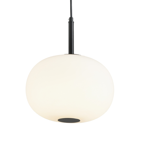 Lampa wisząca PIERROT LED biało czarna 23 cm