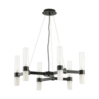 Lampa CANDELA-6 - geometryczna elegancja w czerni