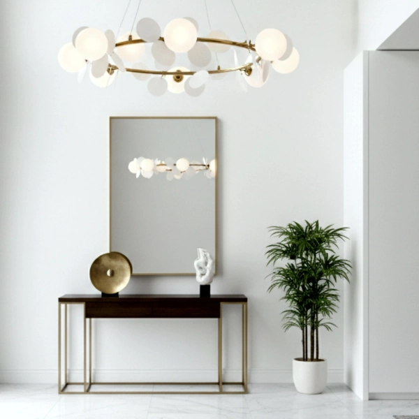 Lampa wisząca Chic złota105 cm- elegancka lampa do salonu