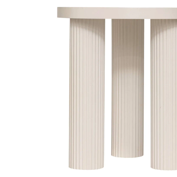 Stolik kawowy TELLA kremowy na 3 nóżkach wys 45 cm