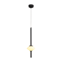 Lampa wisząca LED RULLO 60 cm - nowoczesna czarna designerska