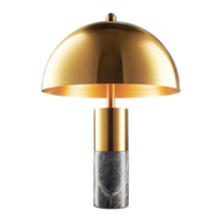 Lampa biurkowa złota 50x70 cm