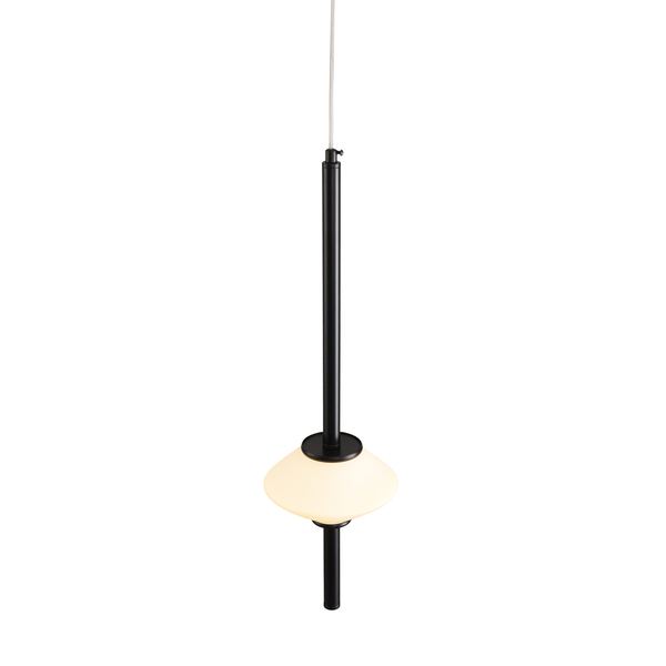 Lampa wisząca LED RULLO 60 cm - nowoczesna czarna designerska