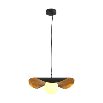 Lampa wisząca ENZO czarno złota 80 cm