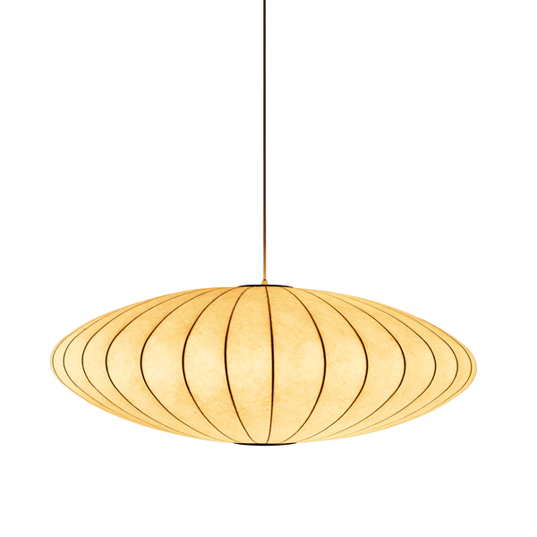 Lampa wisząca SILK FLAT biała 60 cm - nowoczesna i minimalistyczna