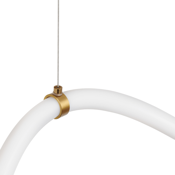 Lampa wisząca wąż LED złoto-biała 400 cm  - SNAKE