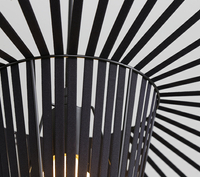 Lampa wisząca kapelusz SOMBRERO czarna 200 cm 