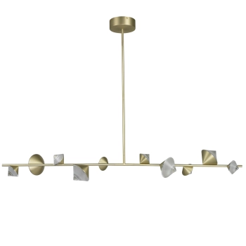 Lampa wisząca LED CONE - złota listwa sufitowa 130 cm