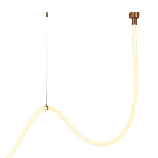 Lampa wisząca wąż ledowy złoto biała 400 cm SNAKE