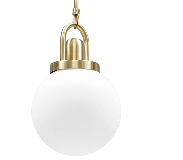 Złota lampa wisząca PEARL 20 cm - elegancka lampa sufitowa do nowoczesnych wnętrz
