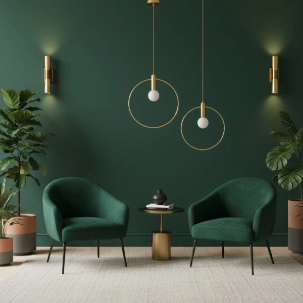 Lampa wisząca Bella - nowoczesna, złota lampa ring 25 cm