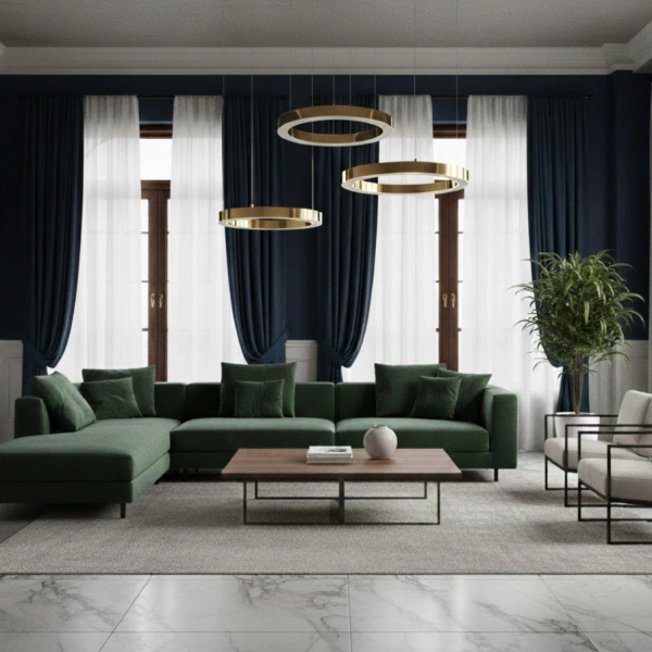 Lampa wisząca CIRCLE 80+80+80 LED złoty połysk na 1 podsufitce