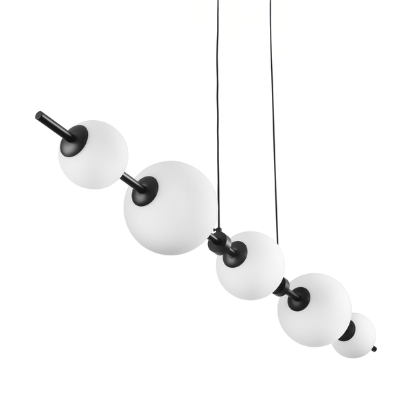 Lampa wisząca MILA biała 140 cm szklane kule Step into Design