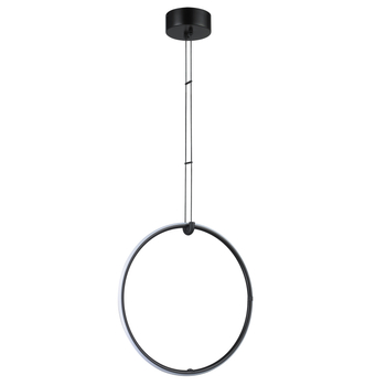 Lampa wisząca COCO 1 czarny ring ledowy 40 cm