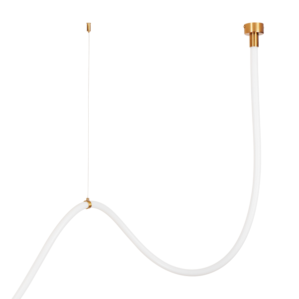 Lampa wisząca wąż LED złoto-biała 400 cm  - SNAKE