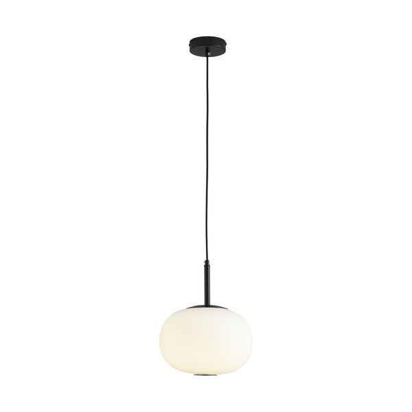 Lampa wisząca PIERROT LED biało czarna 23 cm