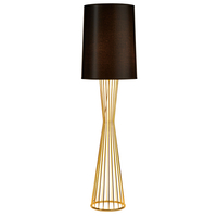 Lampa podłogowa FILO-1 - elegancka czarno-złota do salonu