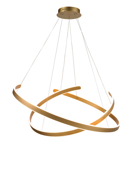 Lampa wisząca podwójny ring pierścień okrągła ledowa SKY 40+60 cm
