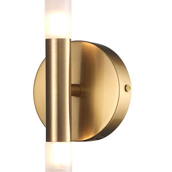 Kinkiet PALO - złota lampa ścienna pionowa, minimalistyczna