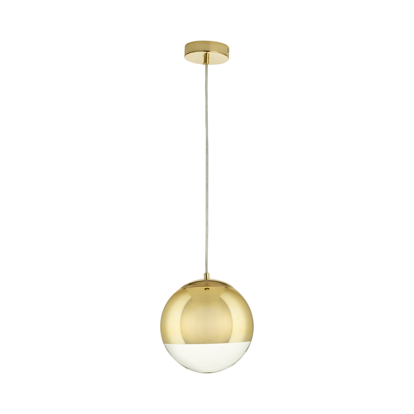Lampa wisząca złota lustrzana szklana kula FLASH S 20 cm
