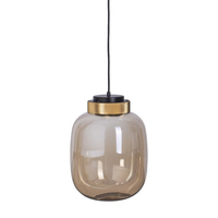 Lampa wisząca BOOM ledowa bursztynowo złota 25 cm 