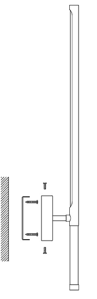 Kinkiet złoty FRESCO ledowy z alabastrowym wykończeniem  65 cm Step into Design 
