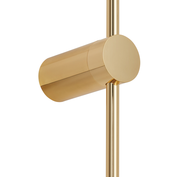 SPARO LED 120 cm - złoty połysk prosty, długi kinkiet