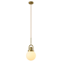 Złota lampa wisząca PEARL 20 cm - elegancka lampa sufitowa do nowoczesnych wnętrz