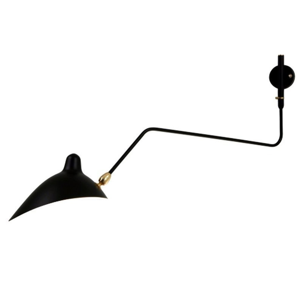 Kinkiet czarny loftowy CRANE-1W 99 cm