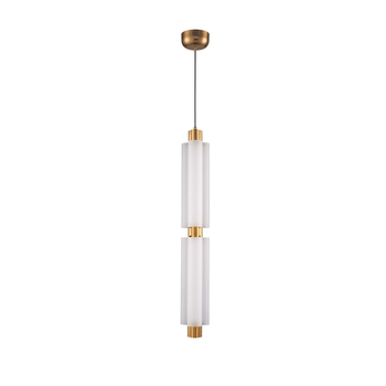 Lampa wisząca OSMO-2 ledowa biało złota 73cm