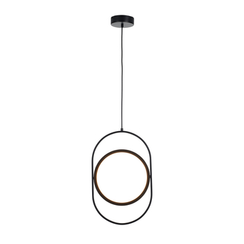 Lampa wisząca ELIPSE M ledowa czarna 45 cm